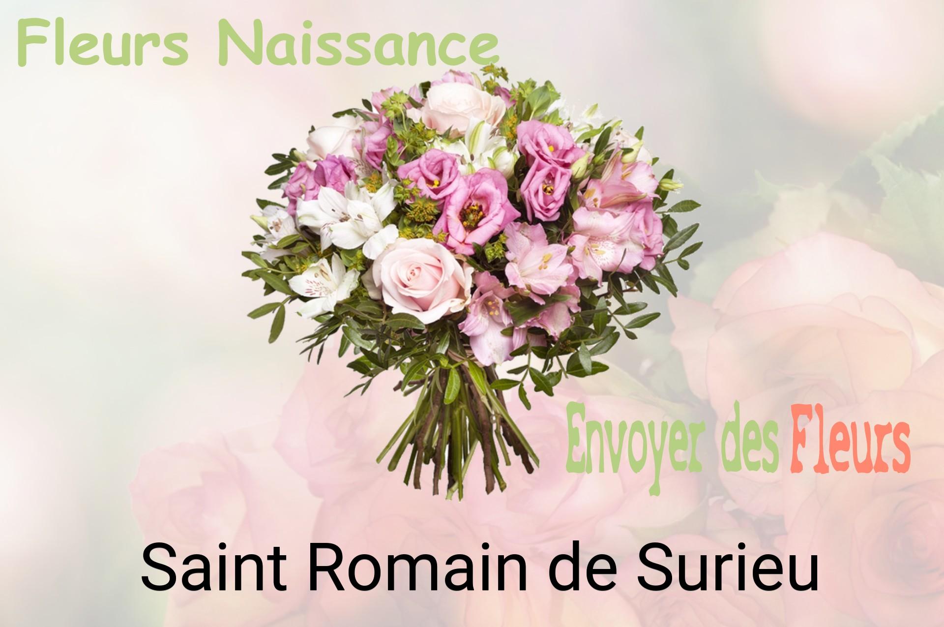 Bouquet de fleurs de naissance livré à Saint-Romain-de-Surieu